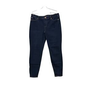 INC Concepts Madison Skinny Jeans Dark Wash Stretch 14/32 Denim Curvy Ankle